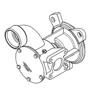 Johnson Søvandspumpe F8B-9 OEM.Volvo 3830699