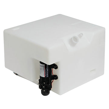 Vandtank 32l hvid med 12v trykvandspumpe 40x26x34cm