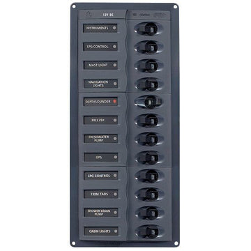 Bep lux strømpanel 12 kont.12v