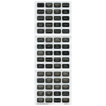 Blue Sea Systems Contura Label Kit sort