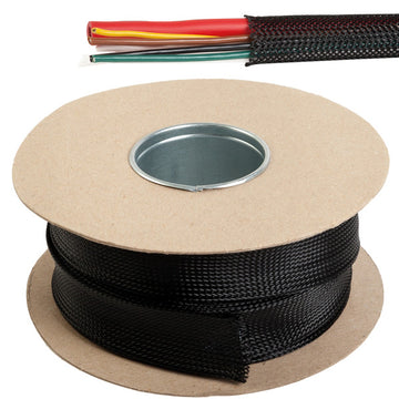 Kabelbeskyttelse sort fleksible monofilament ø35-64mm 10m