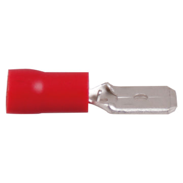 Fladstik han rød 6.4x0.8mm-100