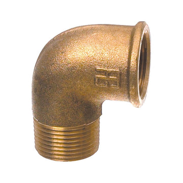 Bøjning messing 90° indv/udv. 2 1/2''
