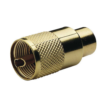 Coax stik PL 259 f/RG 213 10mm VHF guld