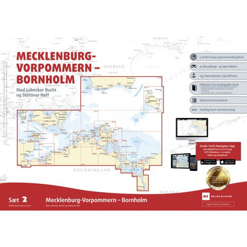 Søkort Satz 2 Mecklenburg V/Bornholm