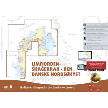Søkort Satz 6 Limfjord/Skagerak/Vesterh.