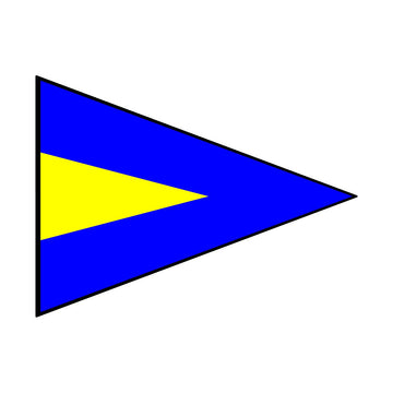 Signalflag vævet 30x45cm 1 RIP