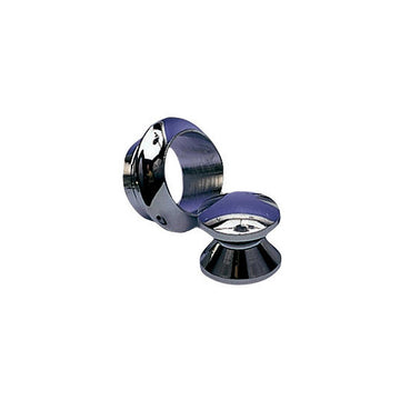 Roset/knop poleret messing