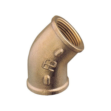Bøjning messing 45° indv/indv. 2 1/2''