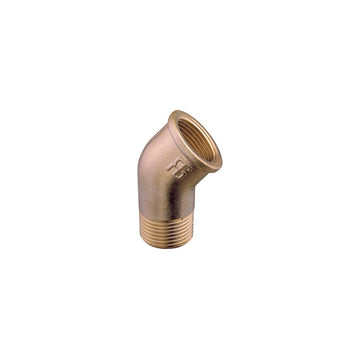 Bøjning messing 45° indv/udv. 1 1/4''