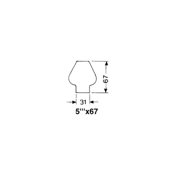 Anker-lanterne 4'' reserveglas