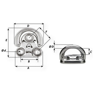 Wichard Pad eye 6 mm