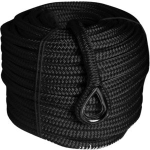 Liros Porto 14mm sort 30m ankerline