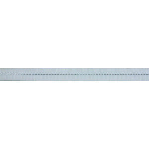 Liros Webbing Tube 25 mm hvid m. sort mærketråd