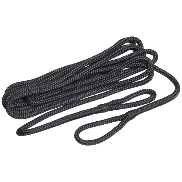 Robline fenderline flettet 2pak sort 6mm x 1,5m