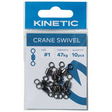 Kinetic Crane svirvel str. #1 10stk