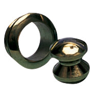 Roset/Knop messing til dør 19mm mont. hul 23 mm