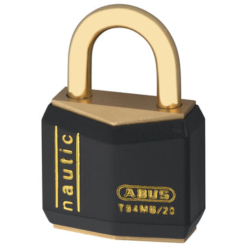 Abus hængelås massiv messing 3stk samme nøgle 30mm