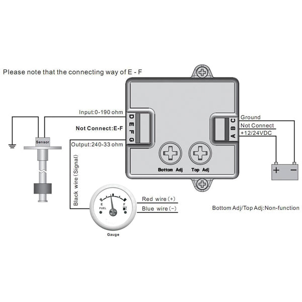 Kus Dual-Konverter en tanksensor til to instrumenter