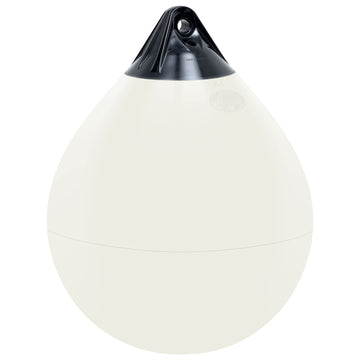 Polyform A2 jordbær fender 390x500mm hvid med sort top