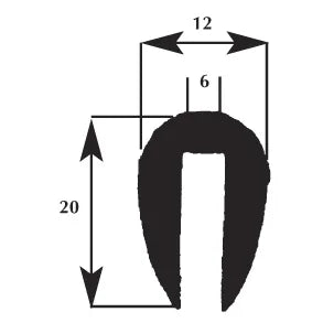Fenderliste 12x20mm