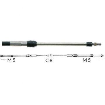 Ultraflex Kontrolkabel C8 universel til indenbords 11 fod