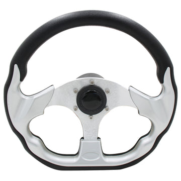 Sportsrat sort med alu, Ø318x303mm, med 3/4" std. nav