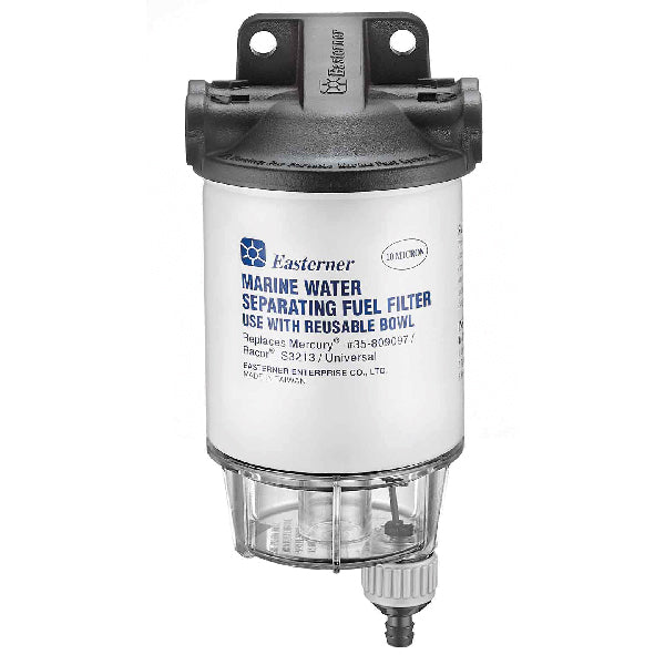 Brændstoffilter komplet m/komposit top, klar bund 10 micron