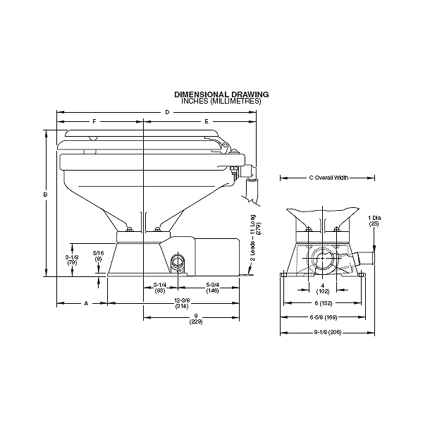 ITT-JABSCO toilet Quit Flush std 12V