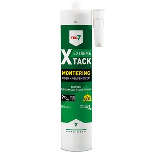 Tec7 X-Tack konstruktionslim 310 ml patron hvid