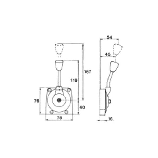 TFX gasregulering B0011 sidemonteret