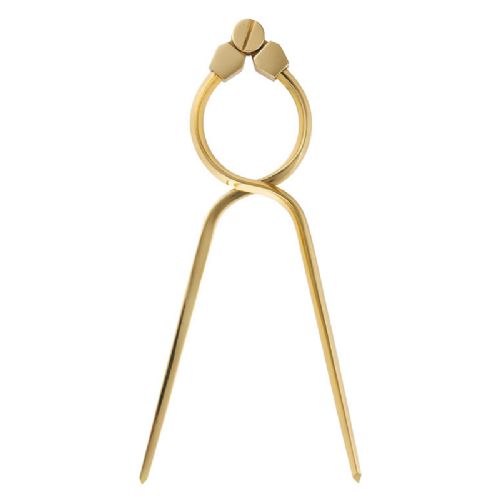 Enhåndspasser poleret messing 180 mm