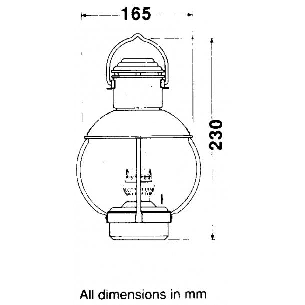 Trawlerlampe junior olie 10''