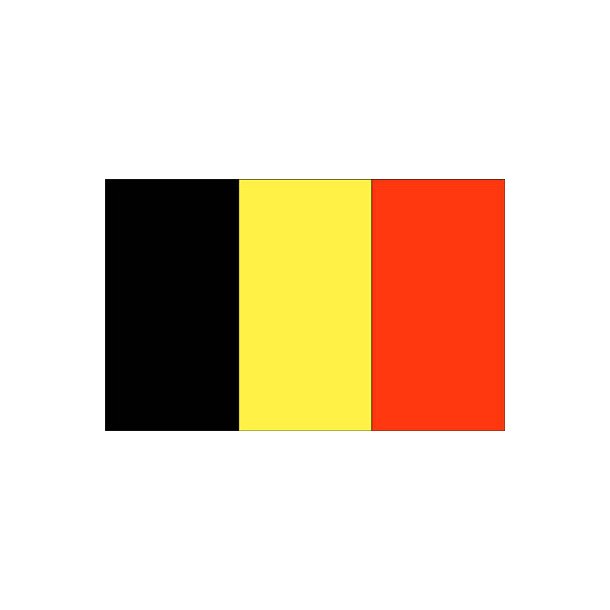 Gæsteflag Belgien trykt 30x45cm