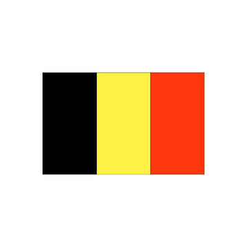 Gæsteflag Belgien trykt 30x45cm