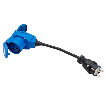 Adapterkabel Schuko han - CEE hun / Schuko hun