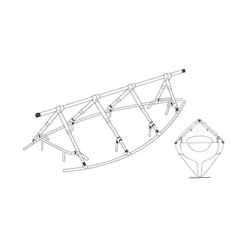 Presenning Udlægger-stativ 10m 4 scepter