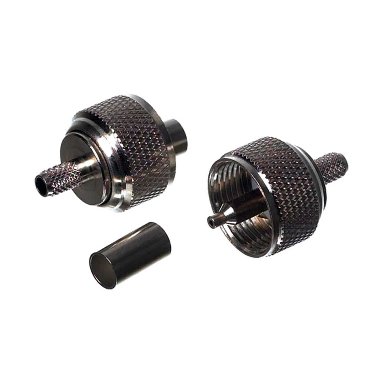 Coax stik PL 259 f/RG 58 6mm Crimp.