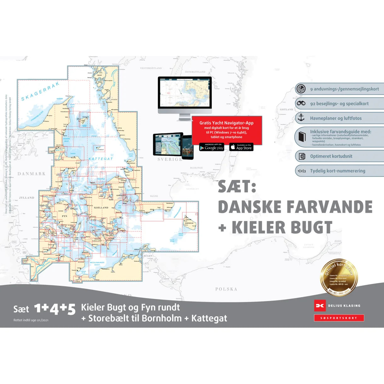 Søkort Satz 1. 4. 5.
