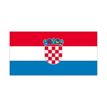 Gæsteflag Kroatien trykt 30x45cm