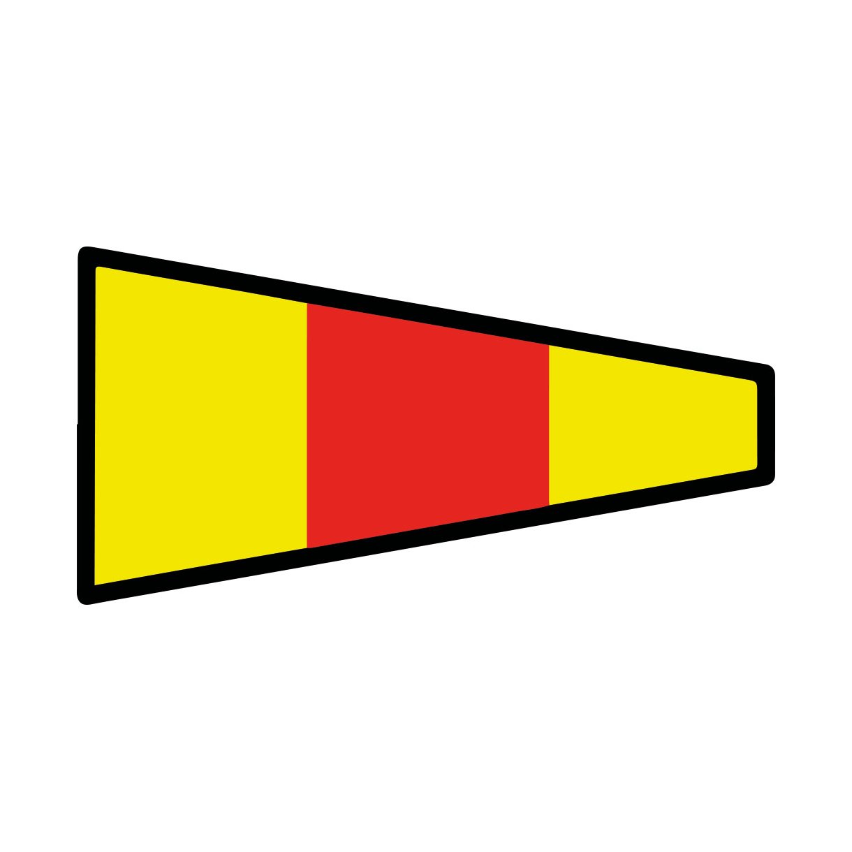 Signalflag vævet 30x45cm 0