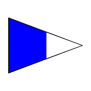 Signalflag vævet 30x45cm 2 RIP