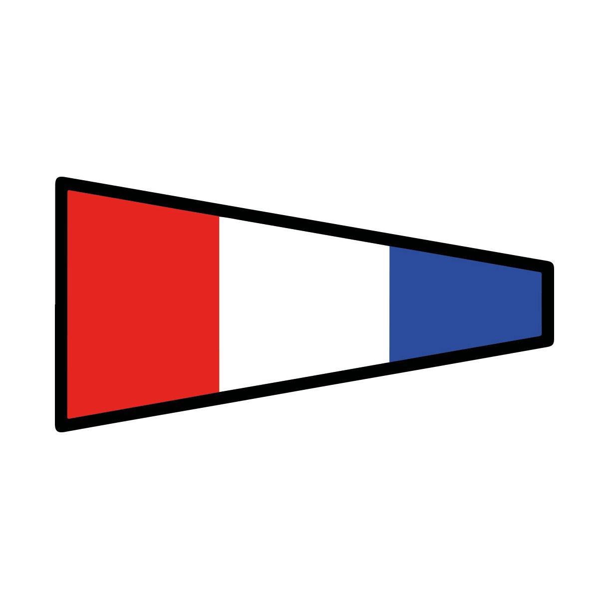 Signalflag vævet 30x45cm 3