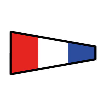Signalflag vævet 30x45cm 3