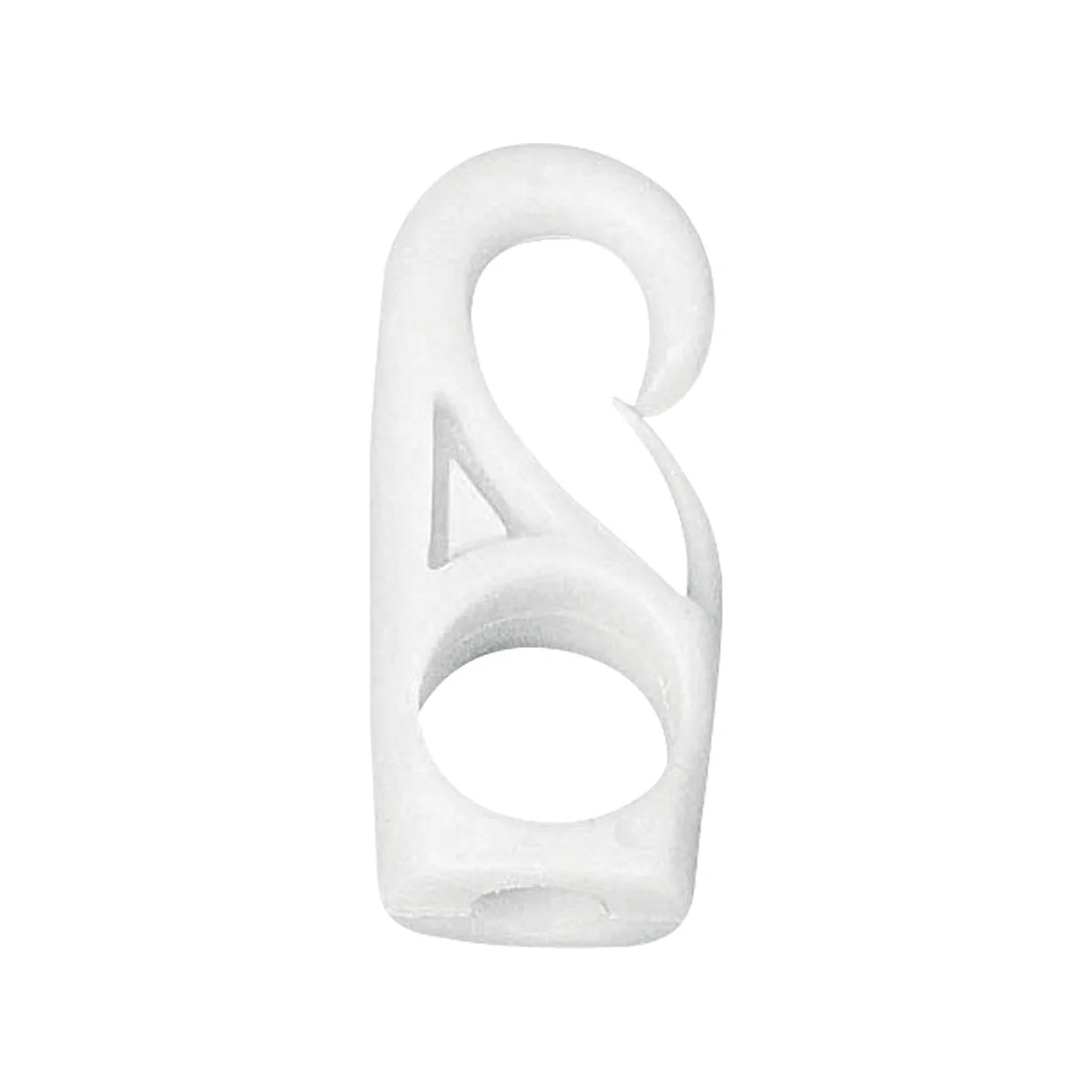 Krog nylon hvid Ø 10mm 2-stk