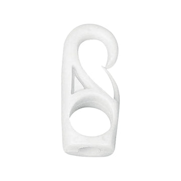 Krog nylon hvid Ø 10mm 2-stk