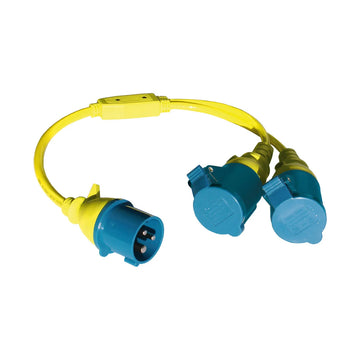 Ratio adapterstik CEE han/2 x CEE hun