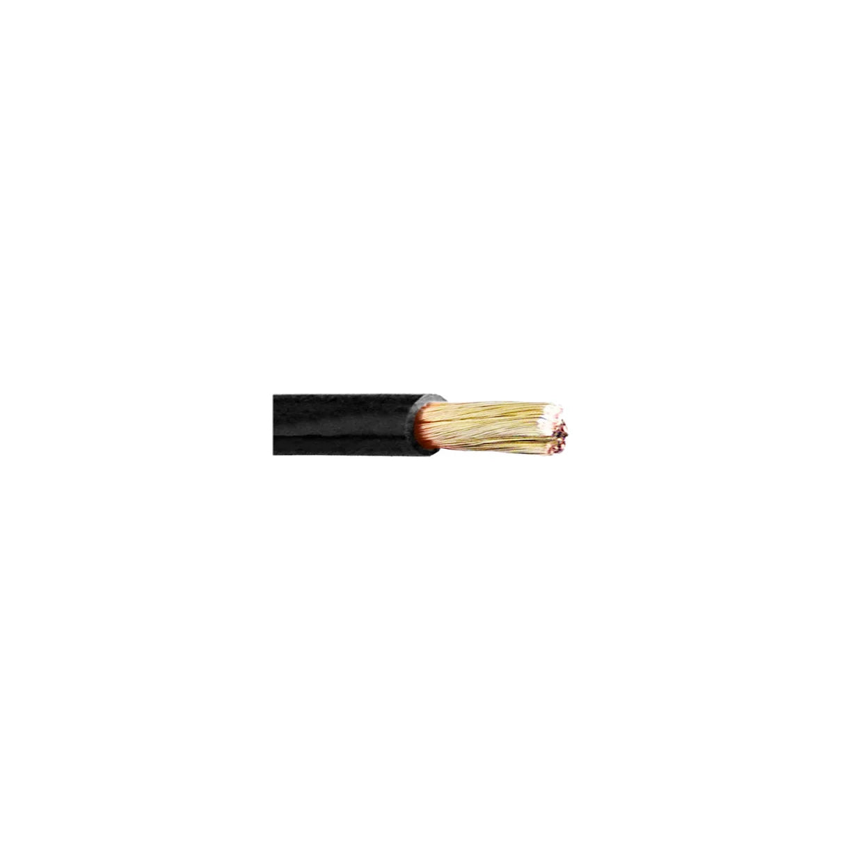 Ledning enkelt 0.75mm2 sort fortinnet