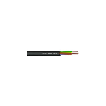 Ledning gummikabel 2+jordx1.5mm2 sort
