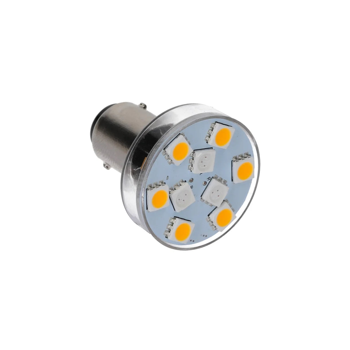 Bajonet LED pære BA15D 10W rød/hvid